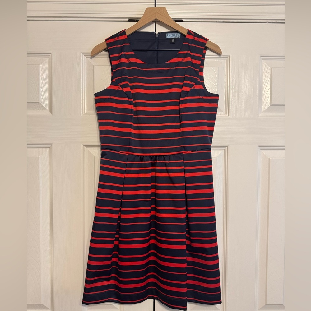 Silky Striped Dress